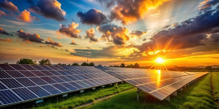 Utility scale ground mount solar power plant